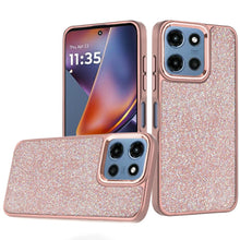 For Moto G 2025/2026/G Play 2026 Case Full Shimmer Crystal Bling +Tempered Glass