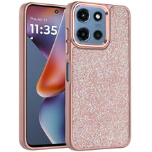 For Moto G 2025/2026/G Play 2026 Case Full Shimmer Crystal Bling +Tempered Glass