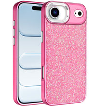 For iPhone Air Case Full Crystal Bling with Metallic Buttons + Tempered Glass