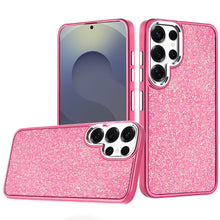 For Samsung S26 Ultra Case Full Crystal Bling Metallic Buttons + Tempered Glass