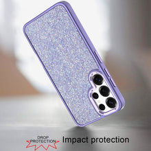 For Samsung S26 Ultra Case Full Crystal Bling Metallic Buttons + Tempered Glass
