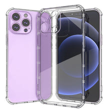 For iPhone 15 Case Transparent Clear Shockproof Phone Cover + 2 Tempered Glass