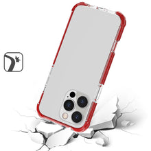 For iPhone 16 PRO MAX Case Acrylic Transparent ShockProof Cover + Tempered Glass