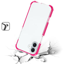 For iPhone 16 Plus 6.7in Case Acrylic Transparent ShockProof + Tempered Glass