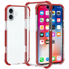 For iPhone 16 Plus 6.7in Case Acrylic Transparent ShockProof + Tempered Glass