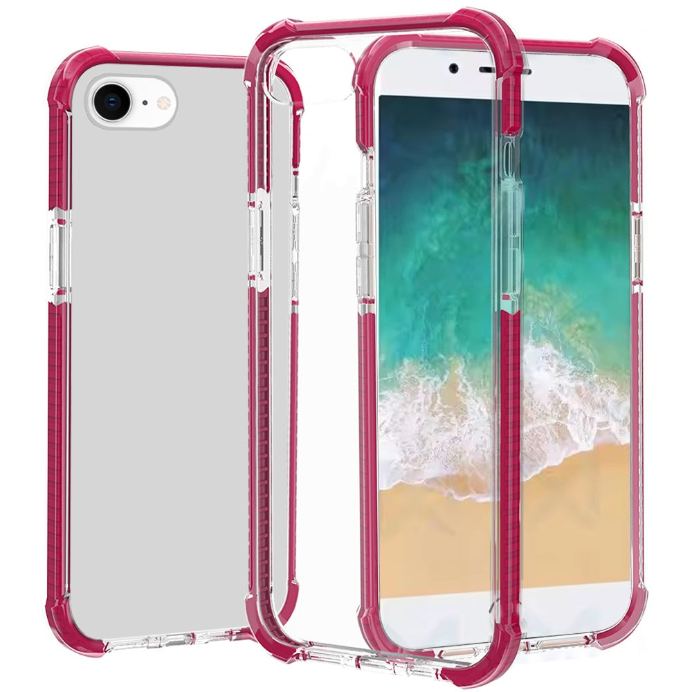For iPhone 16e Case Acrylic Transparent ShockProof Phone Cover + Tempered Glass