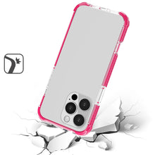 For iPhone 16 Pro 6.3in Case Acrylic Transparent ShockProof + Tempered Glass