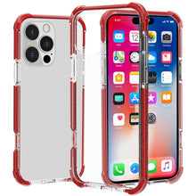 For iPhone 16 Pro 6.3in Case Acrylic Transparent ShockProof + Tempered Glass