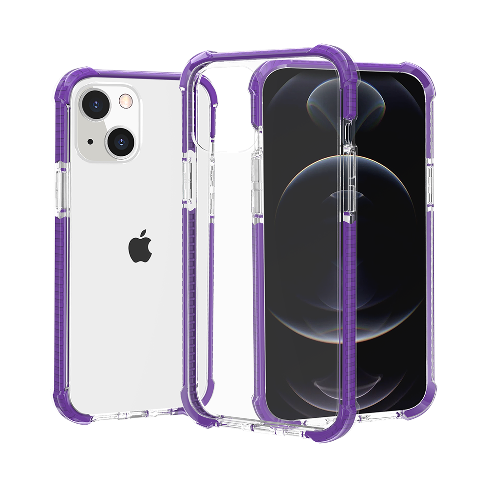 For iPhone 15 Pro Max Case Acrylic Transparent Shockproof + 2 Screen Protectors