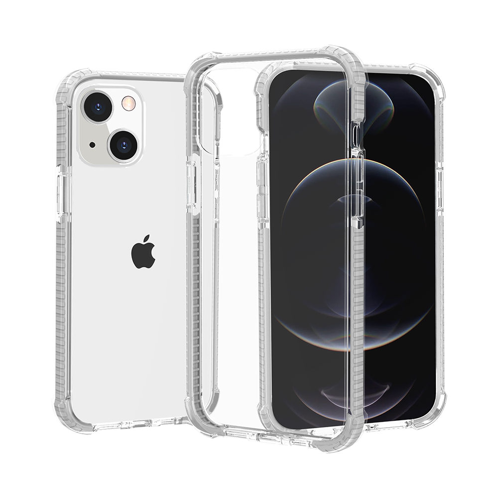 For iPhone 15 Pro Max Case Acrylic Transparent Shockproof + 2 Screen Protectors