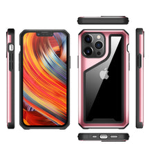 For iPhone XR Case Aluminum Alloy Clear Back Bumper Frame Cover + Tempered Glass