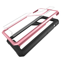 For iPhone XR Case Aluminum Alloy Clear Back Bumper Frame Cover + Tempered Glass