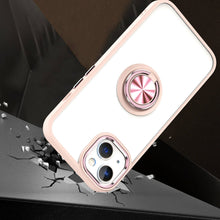For iPhone 14 Case Rugged Hybrid Phone Cover with Matching Buttons Ring Stand