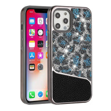 For iPhone 14 PRO Case Animal Print Design Bling Rhinestone Hybrid Fashion Cover