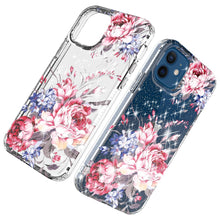 For iPhone 13 PRO Case Floral Glitter Design 2.5mm Protective Fashion Cover