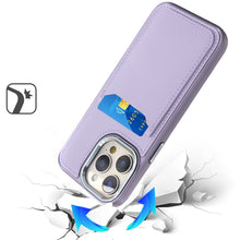 For iPhone 15 Pro Max Case PU Leather Card Cover with Mirror + 2 Tempered Glass