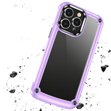 For iPhone 15 Pro Max Case Hybrid Metal Buttons Raised Lip + 2 Screen Protectors