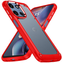 For Moto G 2025 Case Hybrid with Metal Buttons and Raised Bezel + Tempered Glass