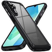 For Samsung A16 5G Case Hybrid Metal Buttons Raised Camera Lip + Tempered Glass