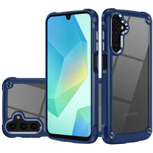 For Samsung A16 5G Case Hybrid Metal Buttons Raised Camera Lip + Tempered Glass