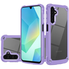 For Samsung A16 5G Case Hybrid Metal Buttons Raised Camera Lip + Tempered Glass