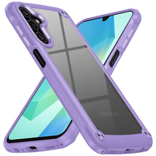 For Samsung A16 5G Case Hybrid Metal Buttons Raised Camera Lip + Tempered Glass