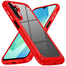 For Samsung A16 5G Case Hybrid Metal Buttons Raised Camera Lip + Tempered Glass