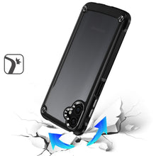 For Samsung Galaxy A06 Case Hybrid Cover w/ Metal Buttons and Raised Camera Lip