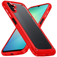 For Samsung Galaxy A06 Case Hybrid Cover w/ Metal Buttons and Raised Camera Lip