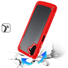 For Samsung Galaxy A06 Case Hybrid Cover w/ Metal Buttons and Raised Camera Lip