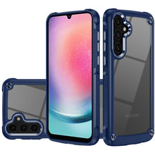 For Samsung A26 5G Case Hybrid Metal Buttons Raised Camera Lip + Tempered Glass
