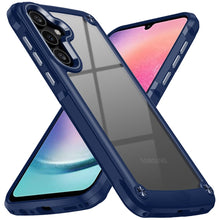 For Samsung A26 5G Case Hybrid Metal Buttons Raised Camera Lip + Tempered Glass