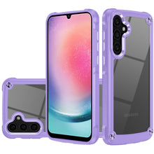 For Samsung A26 5G Case Hybrid Metal Buttons Raised Camera Lip + Tempered Glass
