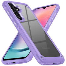 For Samsung A26 5G Case Hybrid Metal Buttons Raised Camera Lip + Tempered Glass