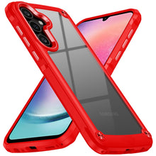 For Samsung A26 5G Case Hybrid Metal Buttons Raised Camera Lip + Tempered Glass