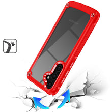 For Samsung A26 5G Case Hybrid Metal Buttons Raised Camera Lip + Tempered Glass