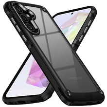 For Samsung A36 Case Hybrid Metal Buttons Raised Camera Lip + Tempered Glass