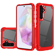 For Samsung A36 Case Hybrid Metal Buttons Raised Camera Lip + Tempered Glass