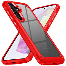 For Samsung A36 Case Hybrid Metal Buttons Raised Camera Lip + Tempered Glass