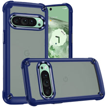 For Google Pixel 9/ 9 Pro 6.3 inch Case Hybrid with Metal Buttons Clear Back