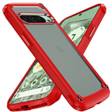 For Google Pixel 9/ 9 Pro 6.3 inch Case Hybrid with Metal Buttons Clear Back