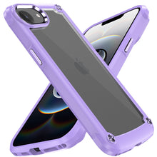 For iPhone 16e Case Hybrid Cover Metal Buttons Raised Bezel + Tempered Glass