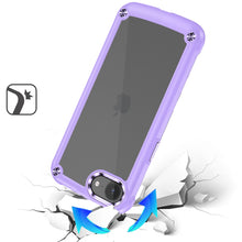 For iPhone 16e Case Hybrid Cover Metal Buttons Raised Bezel + Tempered Glass