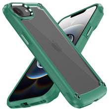 For iPhone 16e Case Hybrid Cover Metal Buttons Raised Bezel + Tempered Glass