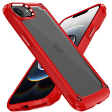 For iPhone 16e Case Hybrid Cover Metal Buttons Raised Bezel + Tempered Glass