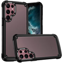 For Samsung S23 Case Hybrid Phone Cover with Metal Buttons and Raised Camera Lip