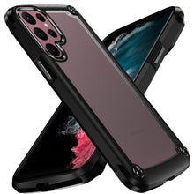 For Samsung S23 Case Hybrid Phone Cover with Metal Buttons and Raised Camera Lip