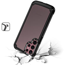 For Samsung S23 Plus Case Hybrid Cover with Metal Buttons and Raised Camera Lip