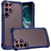 For Samsung S23 Ultra Case Hybrid Cover with Metal Buttons and Raised Camera Lip