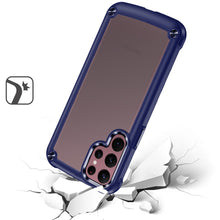 For Samsung S23 Ultra Case Hybrid Cover with Metal Buttons and Raised Camera Lip